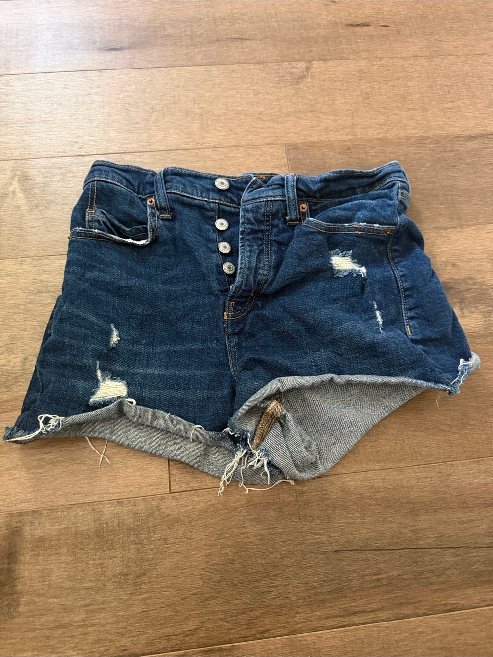💋Old Navy Dark Blue Distressed Denim Cutoff Shorts